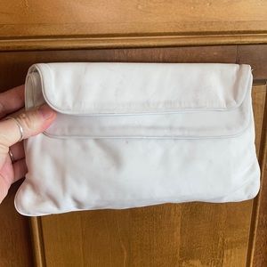 Bottega Vaneta white leather handbag